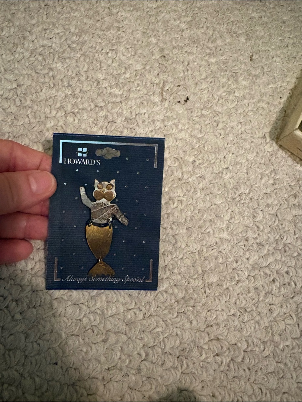 Howard’s Gold Cat Mermaid Pin - Gold and Silver nwt articulated